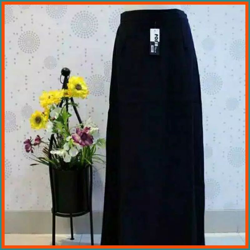 Rok Kerja Line A Maxi Skirt Size S -XL Wanita