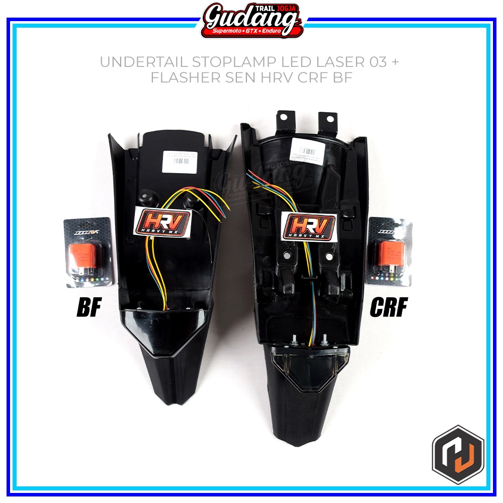 Stoplamp HRV Undertail LED 02 LED 03 Sparkboard Slebor Belakang 3in1 02 Plus Flasher CRF 150L KLX 150 BIGFOOT DTRACKER NEW WR 155