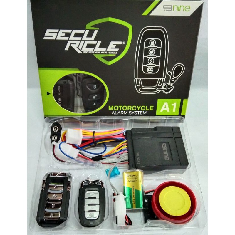 ALARAM 9NINE A1 ONE WAY KUNCI AMAN REMOTE MOTOR STARTER JARAK JAUH SAFETY 9NINE ALARAM ANYI MALING