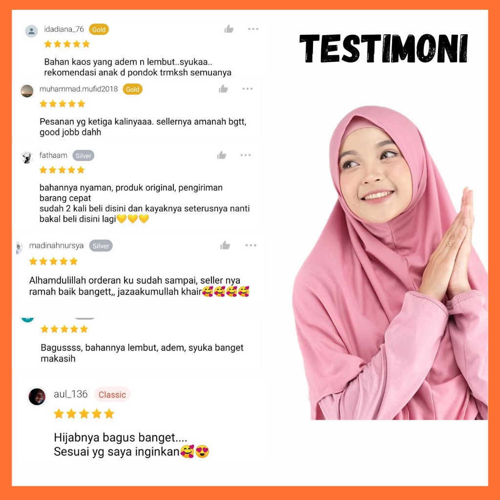 JILBAB AFRA SYIFA MERAH MARUN Bergo Tanpa Pet- bergo kaos syiria syar'i (Kerudung Instan)-7