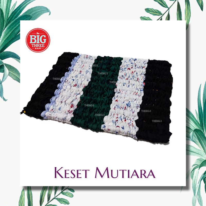 Keset Mutiara 50x32 cm Super Tebal / keset mutiara bahan kaos tebal padat murah jaring