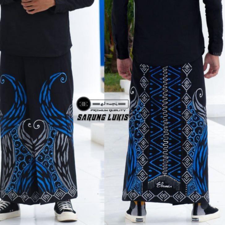 

Paling Diminati! Sarung lukis Motif Biru merona dan kuning home made asli lukis