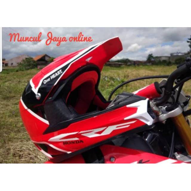 Helm Motor Honda CRF 150 Red