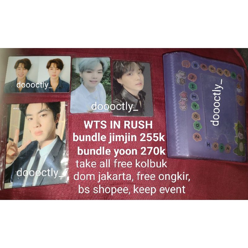 photocard jimin tear r, suga pws, suga mots 7 v2 bts photocard