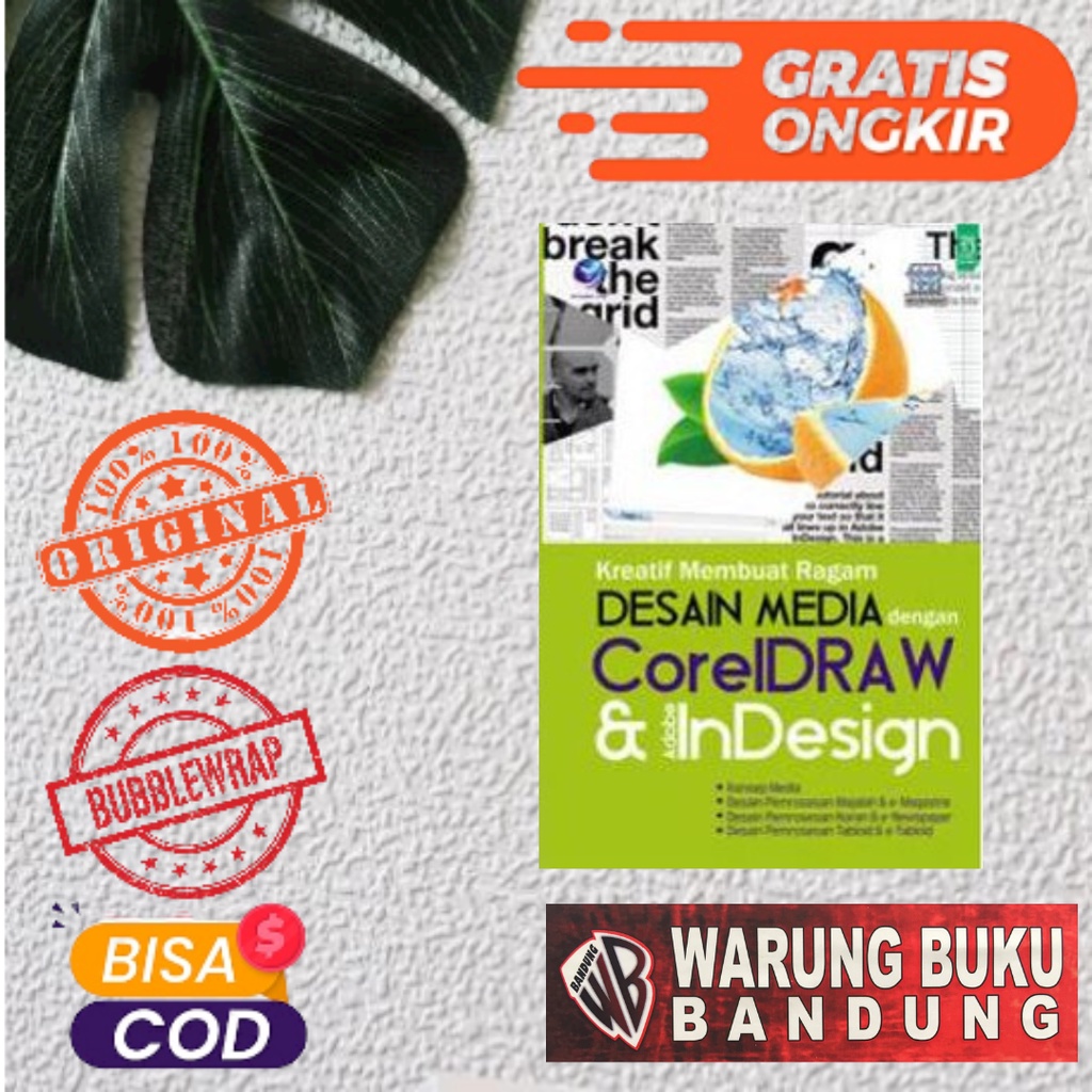 Jual Buku Kreatif Membuat Ragam Desain Media Dengan Coreldraw Dan Adobe Indesign Wahana