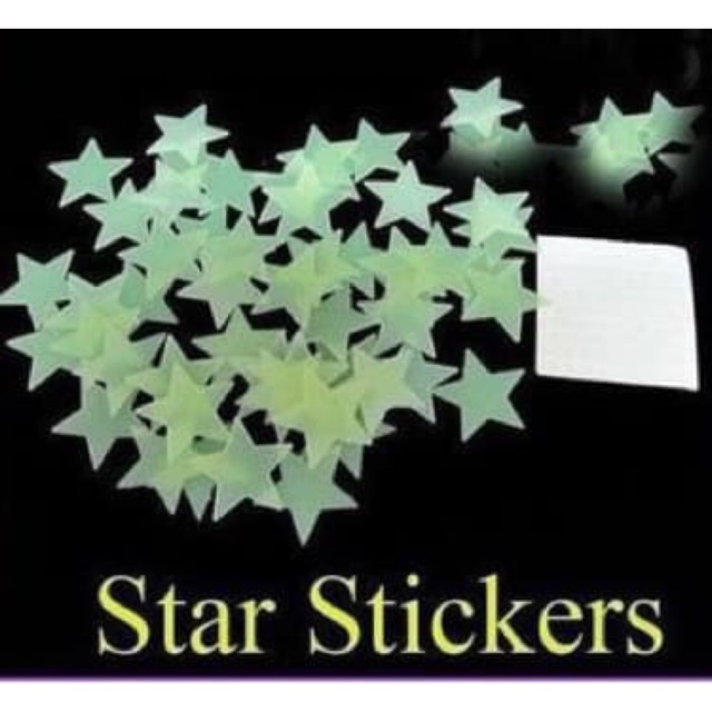 Glow in The Dark Star / Bintang - Stiker Dinding / Wall Sticker