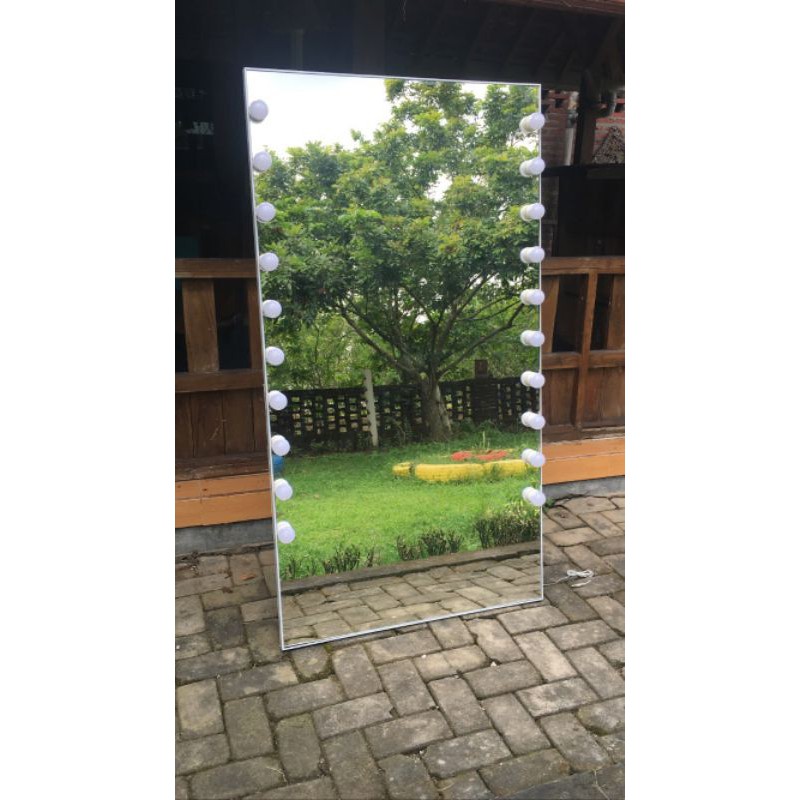 CERMIN LAMPU / STANDING MIRROR LAMP / KACA LAMPU AREA SEMARANG
