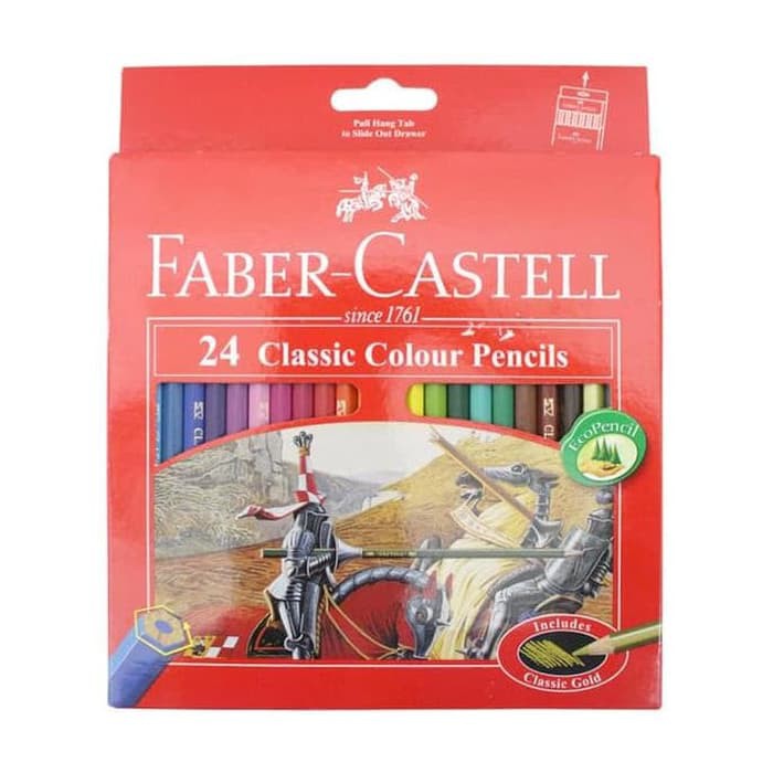 PENSIL WARNA KAYU 24 WARNA FABER CASTELL CLASSIC (OFF-52)