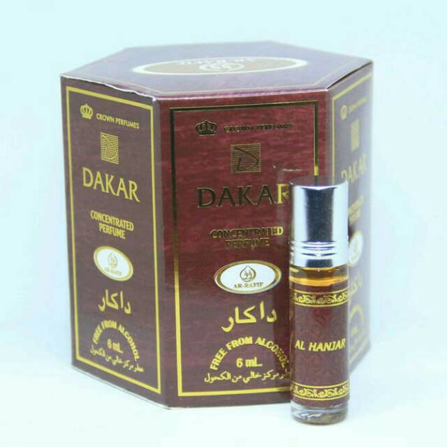 Parfume Ar-Rafif Non Alkohol, Crown Perfumes Dakar 6 ml