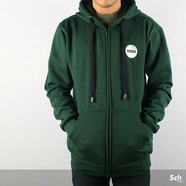 Sweater sch bordir hoodie logo