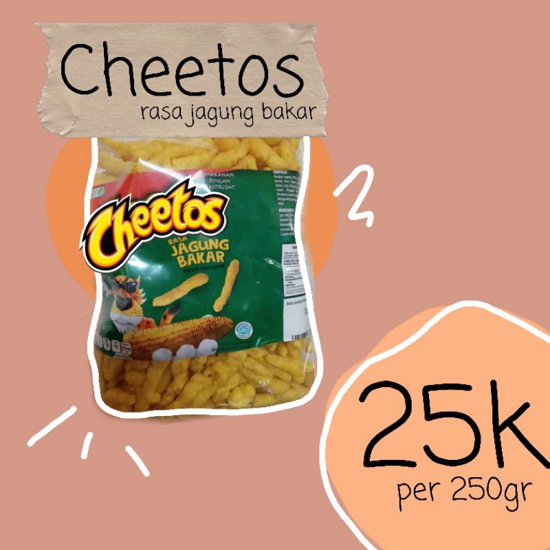 

Cheetos Rasa Jagung Bakar Snack Kiloan (250gr)