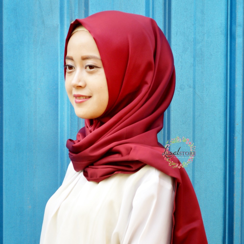 Pashmina Satin Silk MAROON