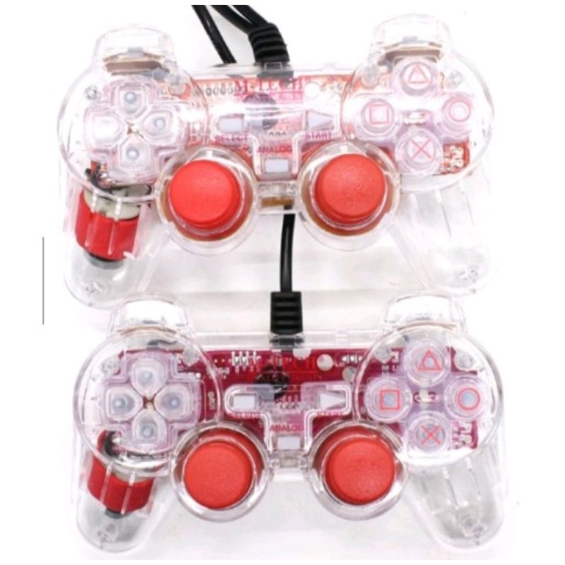 gampad Double Getar / Joystick  PC/Laptop Transparan M-Tech ORIGINAL