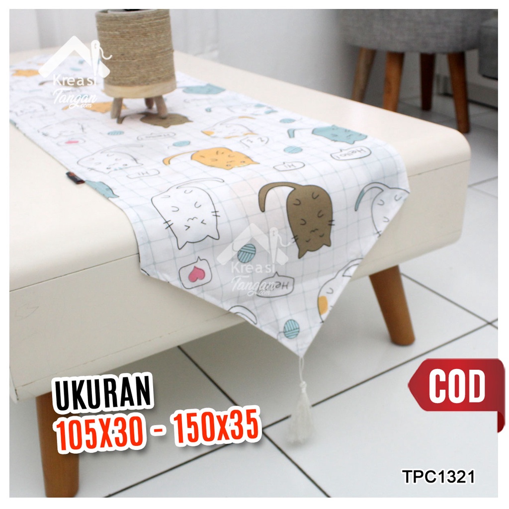 Taplak Meja / Table Runner Ukuran 105x30 - 150x35 TPC1321