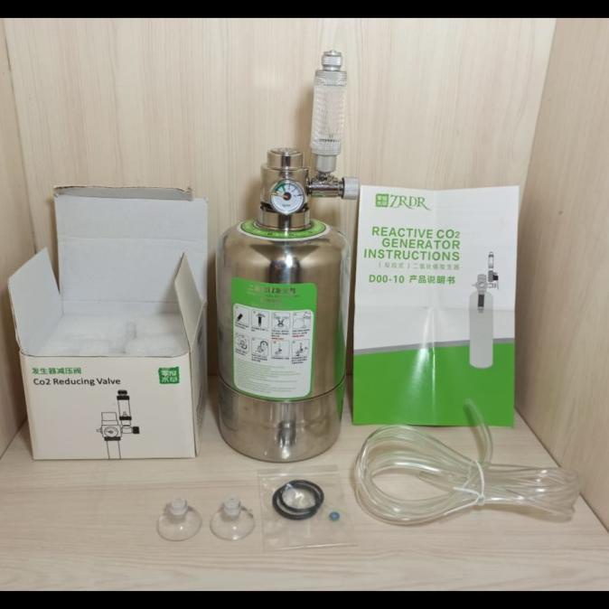 [[ Eferiusaya ]] Tabung 1L CO2 Generator Diy Kit Cisod Non Selenoid / Regulator CO2 diy
