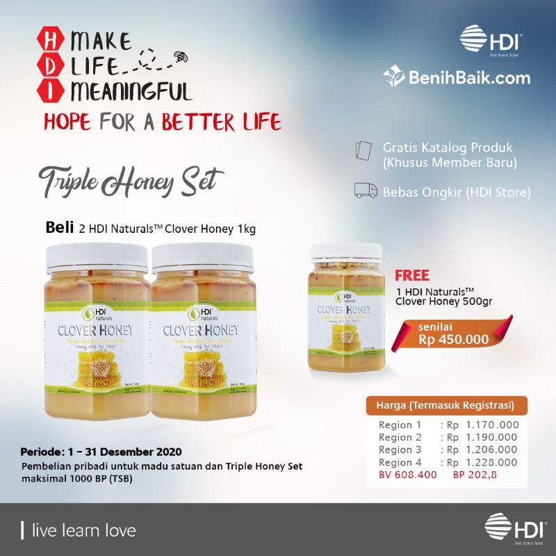 triple set clover honey