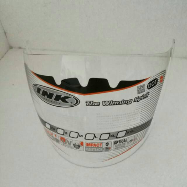 Kaca helm ink Centro ori bening