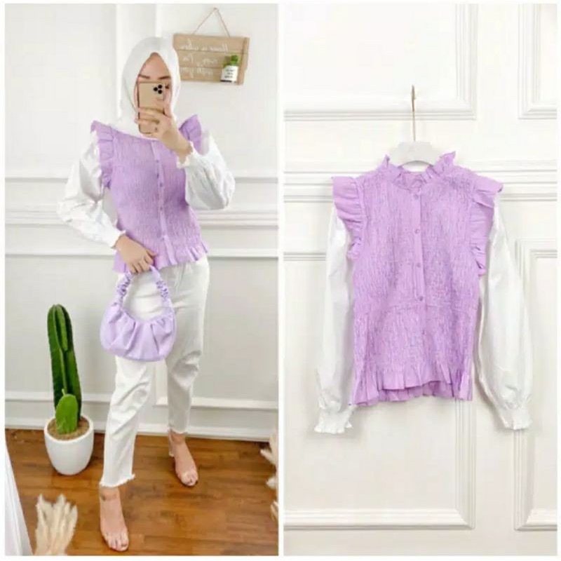 Baju kerut ZR import premium by VIVORIE