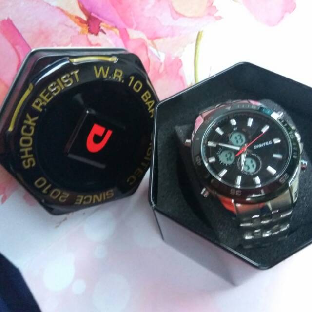 Jam tangan digitec pria tali rantai