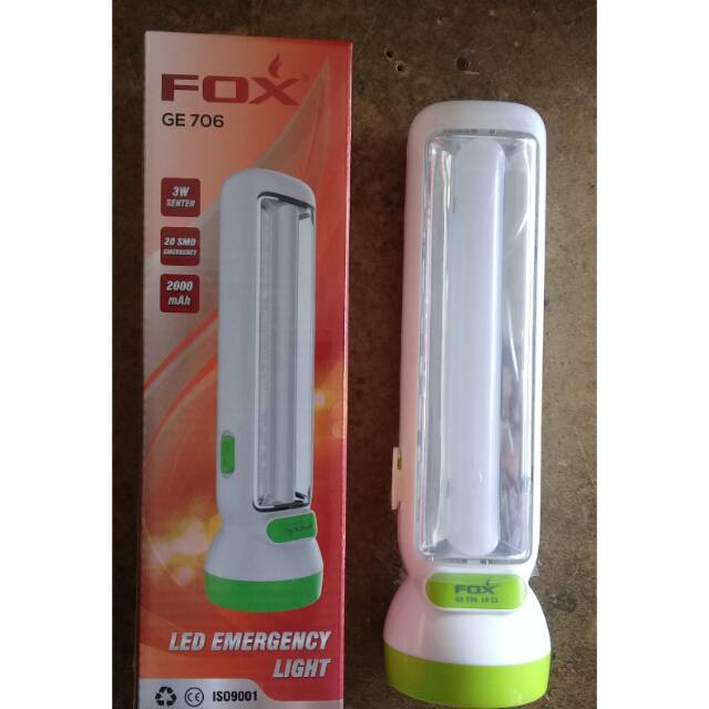 Senter fox + emergency GE-706
