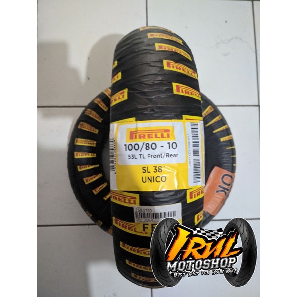 Ban Pirelli SL 38 Unico For Vespa, Piaggio 100/80 Ring 10
