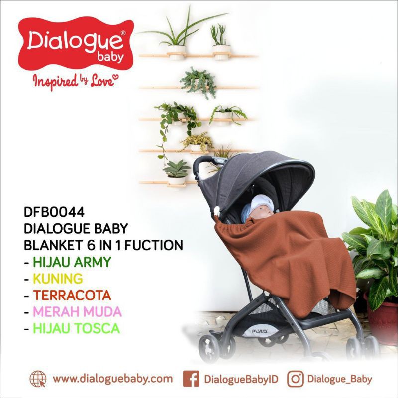 Selimut Bayi 6 Fungsi Dialogue Baby 6 in 1 On The Go Blanket DFB 0044