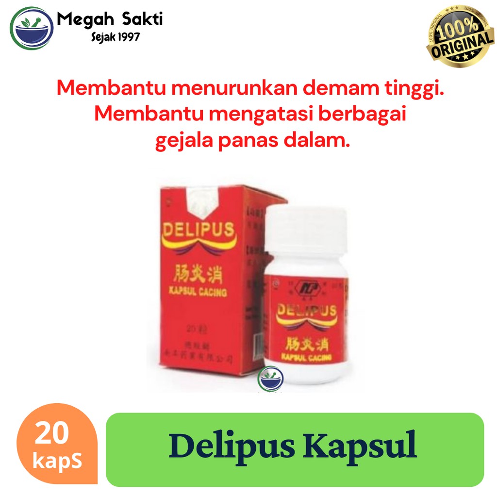 Delipus Kapsul Cacing Obat Herbal untuk Demam dan Tifus