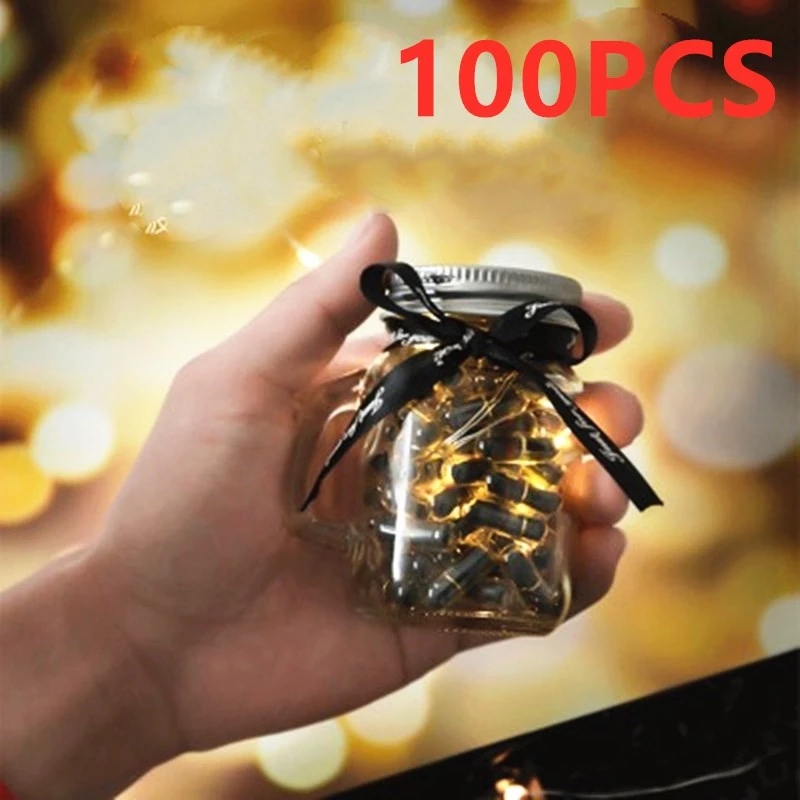 100PCS DIY Expression Message Capsule Party Favors Gift Game Props Decoration