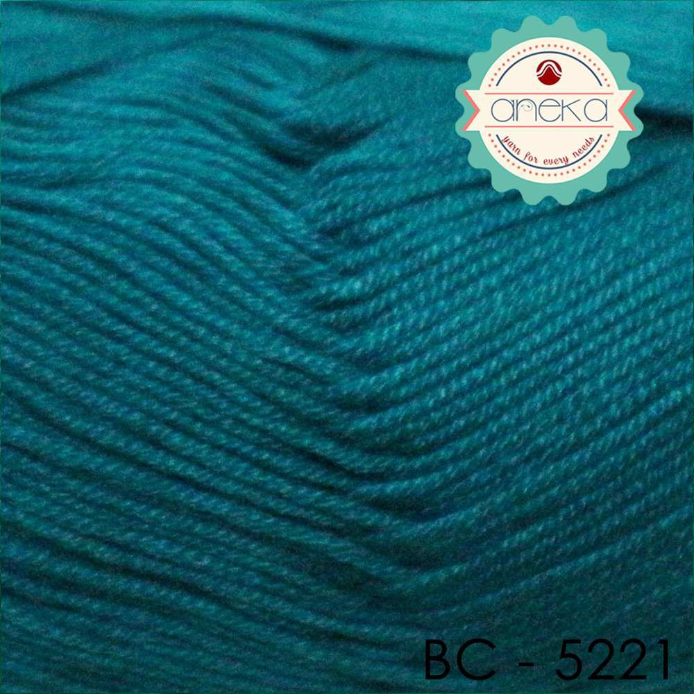 Benang Rajut Katun Bambu / Bamboo Cotton Yarn 2 - 5221 Turkis Tua