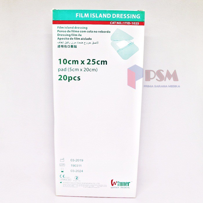 Film Dressing 10x25cm Winner / Plester Anti Air isi 20 sejenis Dermafix Tegaderm