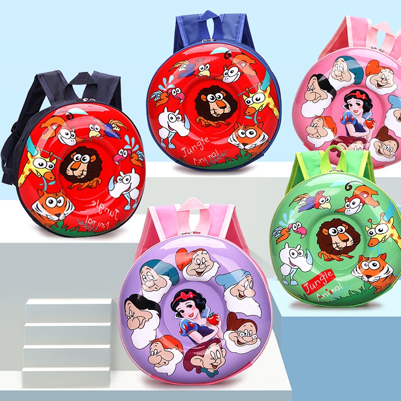 Khatinstore Tas Ransel Sekolah Anak Paud TK SD SMP SMA model telur donut karakter unik lucu unisex laki laki perempuan / backpack import / back to school / 480