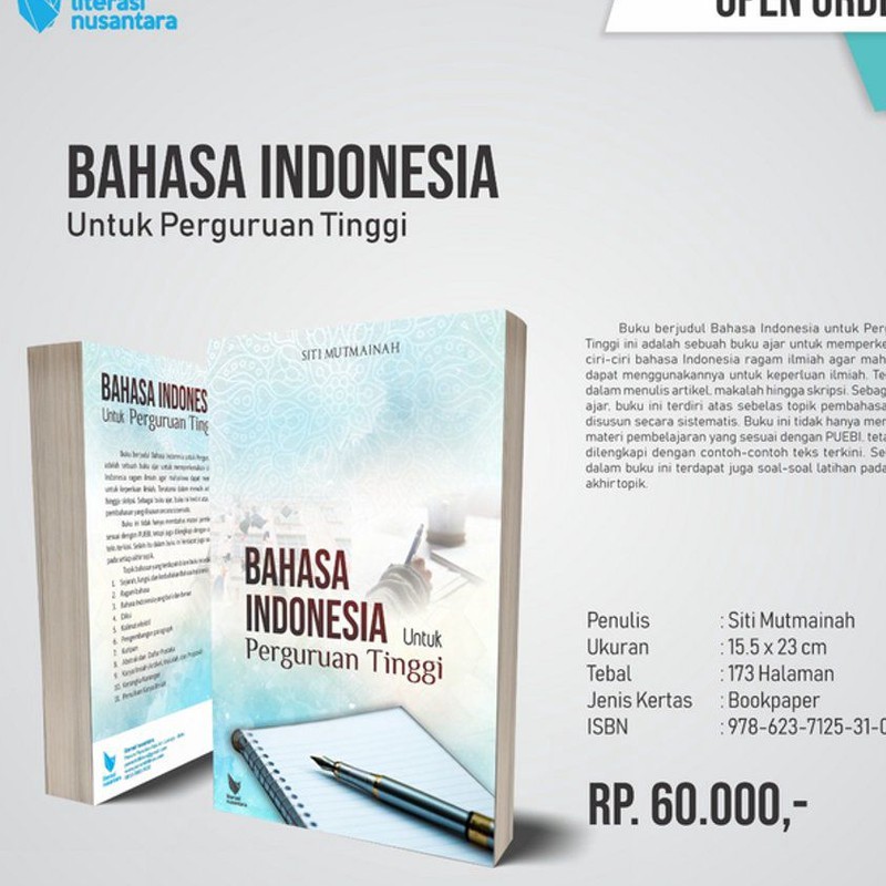 Buku Ajar Bahasa Indonesia untuk Perguruan Tinggi - Siti Mutmainah - LN-1