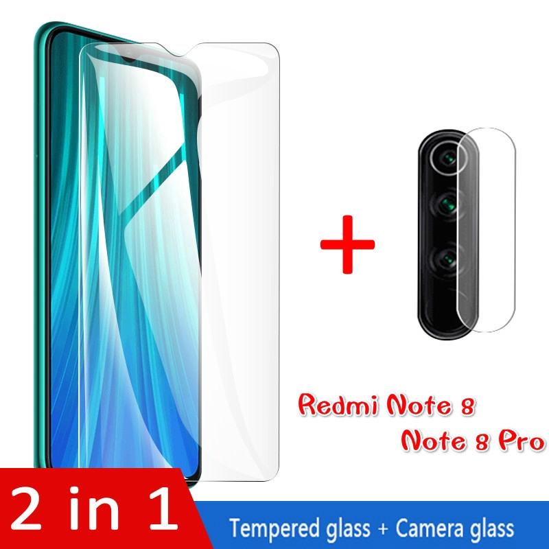 9H Protective Glass for Xiaomi Redmi Note 8/ Note 8Pro Tempered Screen Protector + Lens Glass