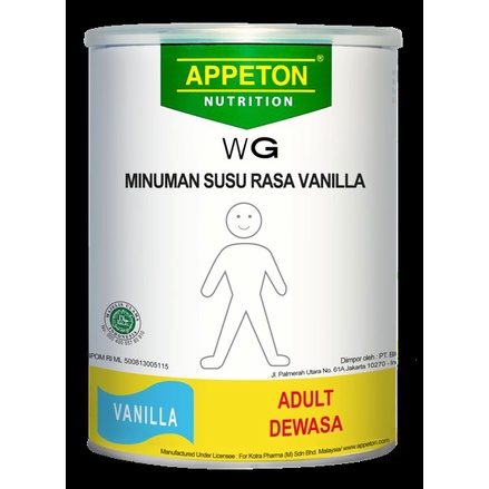 

Badanberat- Appeton Weight Gain Dewasa 450Gr Vanilla -Penambah-Berat-Badan.