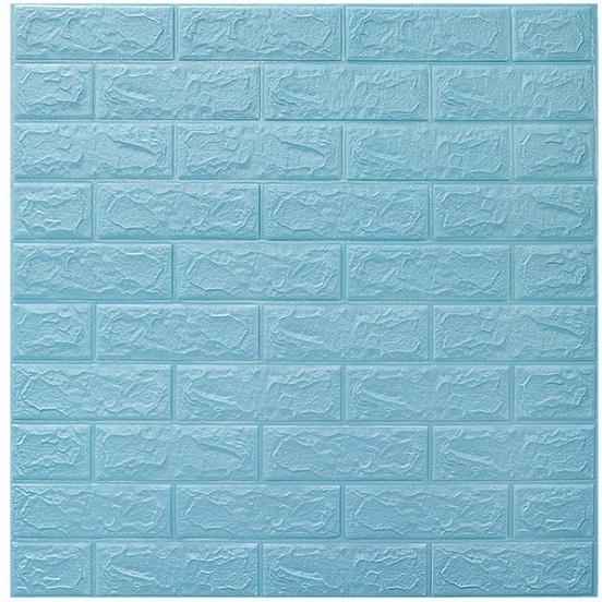 Ready Stock Wallpaper Dinding 3d Stiker Dinding kamar tidur hiasan dinding kamar tidur Dekorasi home living-ZW-3 Biru