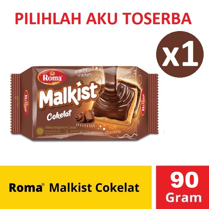 

Biskuit Roma Malkist Coklat / Roma Malkist Cokelat 90 gr - ( HARGA SATUAN )