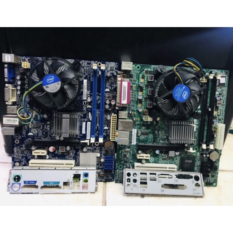 Paketan mainboard G41 Core2duo E8400 Fan Ram 4gb