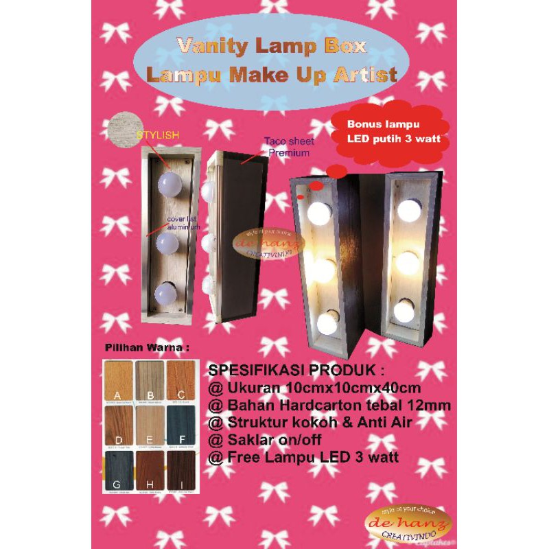 Vanity Lamp Box / Lampu make up / Lampu rias