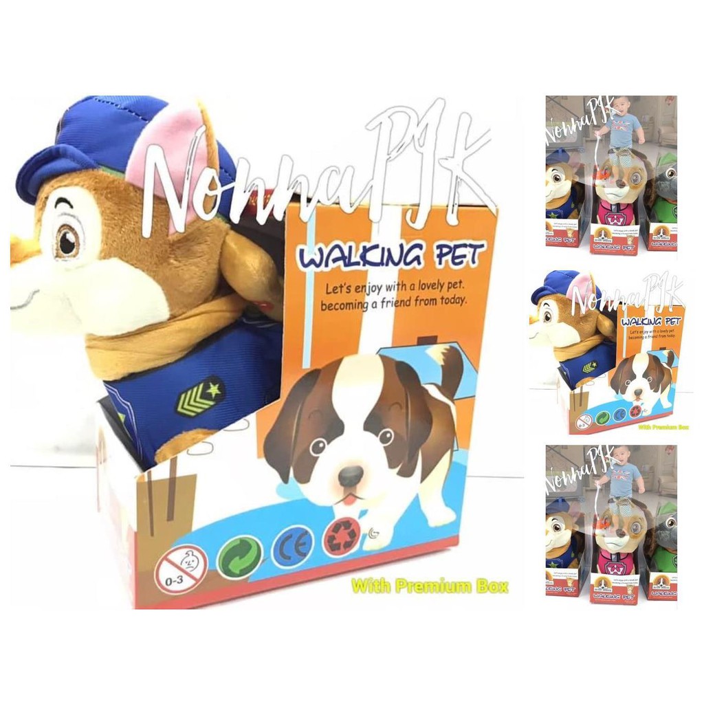 paw patrol walking singing dog