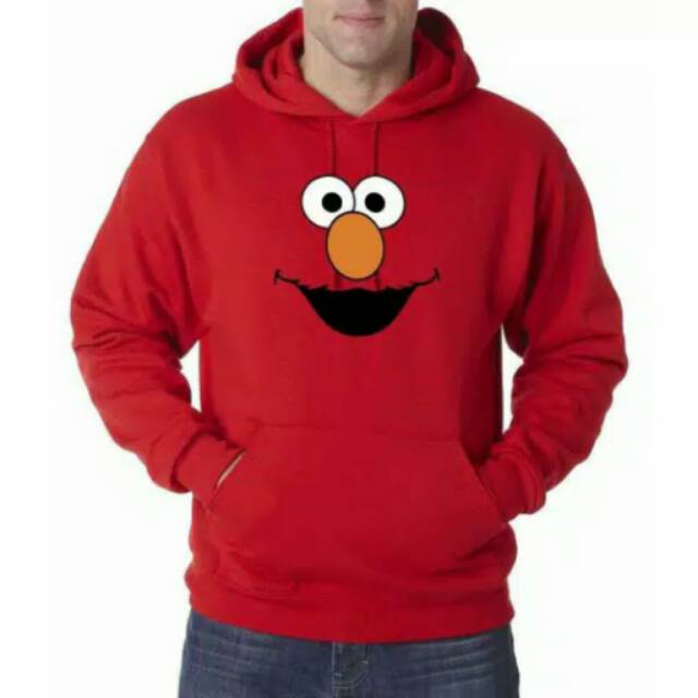 JAKET SWEATER HOODIE ELMO