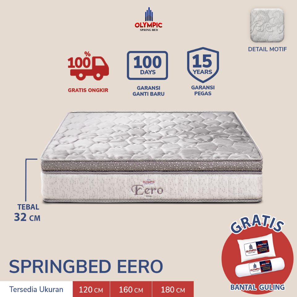 Olympic Kasur SpringBed EERO / Tempat Tidur / Kasur Pegas ORIGINAL ORI TERBARU MATRAS KASUR BUSA CEN