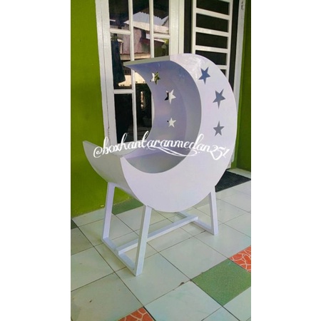 ayunan bayi bulan sabit box baby bulan sabit dekorasi Aqiqah
