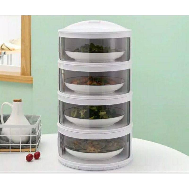 Rak susun tempat lauk 4 susun tempat lauk tingkat