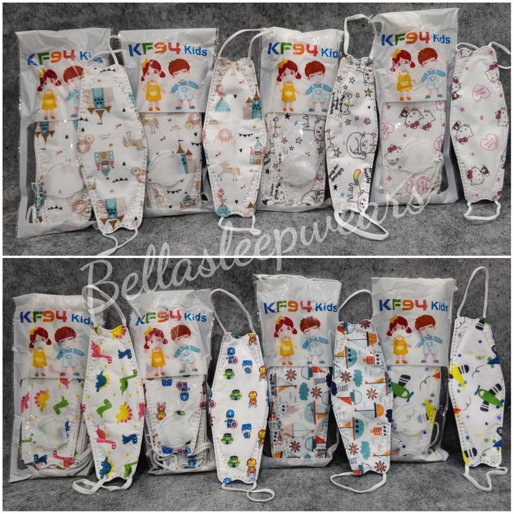 KF ANAK MOTIF  10 PC - MASKER KF94 ANAK MURAH MOTIF KIDS CHILD  BOY &amp; GIRL