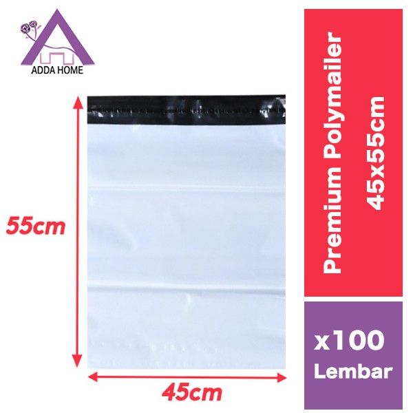 Adda Home - [COD] Plastik Packing Putih ( Polymailer ) 45cm x 55cm (100pcs)