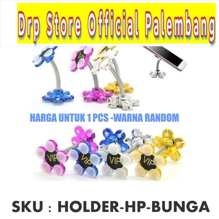 Holder handphone model bunga vip rotasi 360 derajat