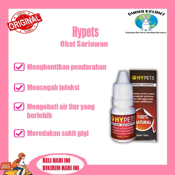 Obat Antiseptik Sariawan Sakit Gigi Hypets Bau Mulut Kucing Anjing