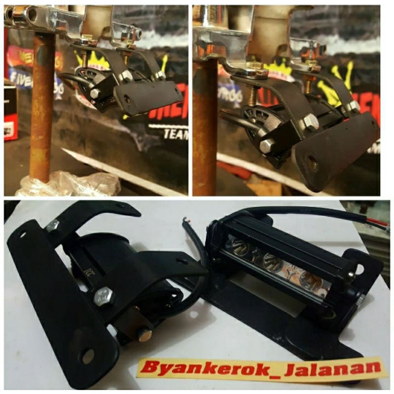 Lampu Depan+Dudukan Plat Nomor RX KING #BYANKEROKSTYLE YRCC CIMAHI free Sticker Byankerok