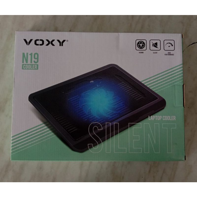 cooling pad voxy n 19. notebook cooling gaming n19. pendingin laptop gaming. pendingin laptop. kipas laptop