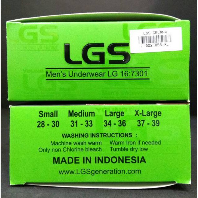 Celana Dalam LGS 855 ISI 3 Pcs |Brief LGS EXCLUSIVE